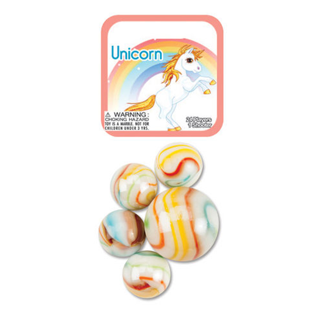 Unicorn Pattern Marbles